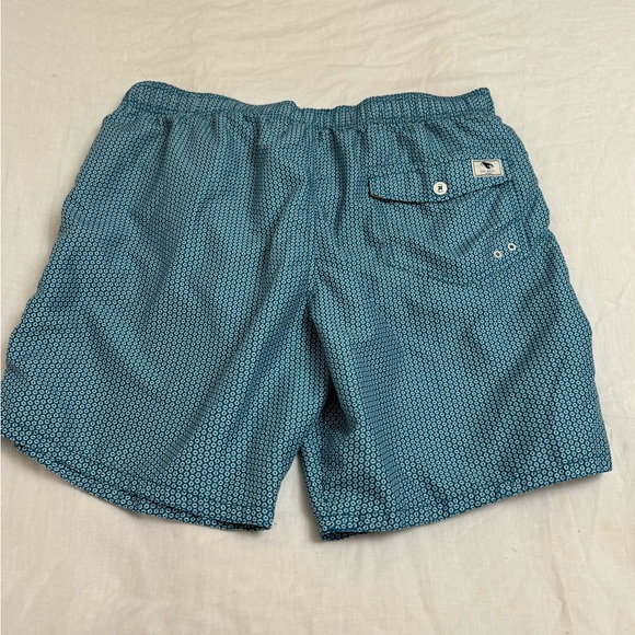 Ted Baker Men's Swim Trunks Turquoise
White Geometric Drawstring Size 6 Shorts - Picture 3 of 14